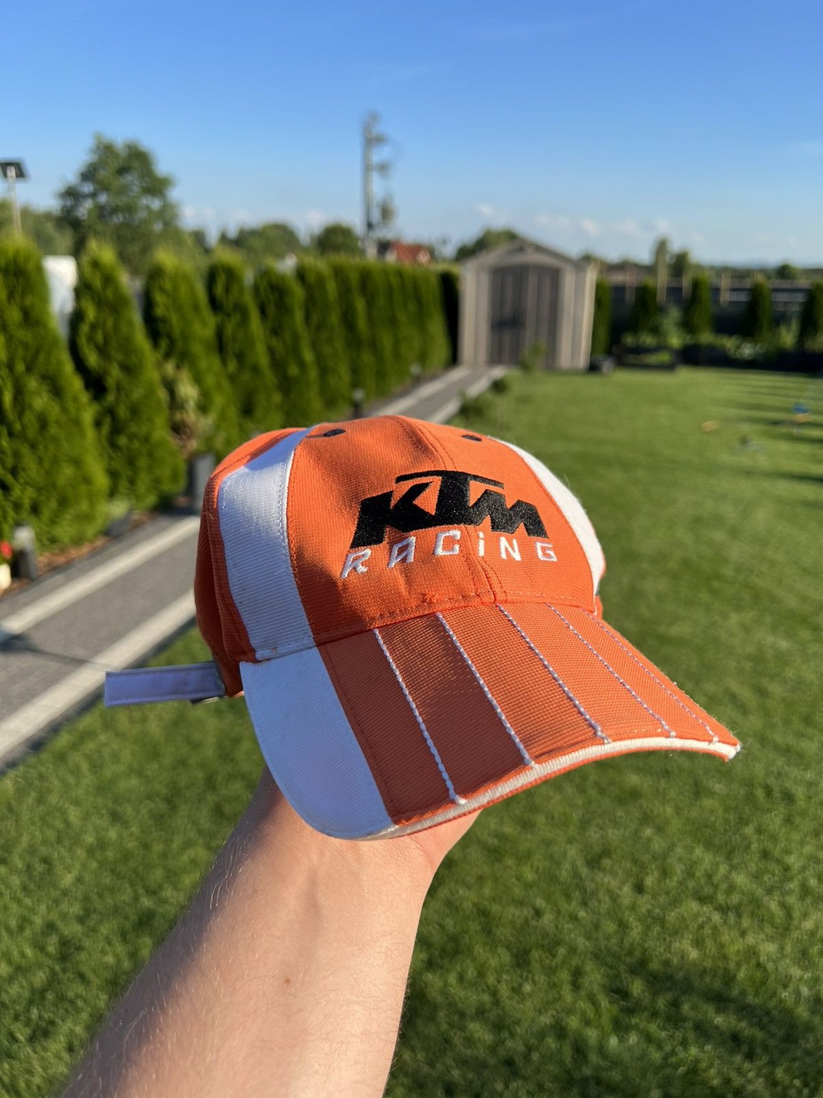 Vintage Vintage KTM racing moto biker f1 suspension hat Size ONE SIZE - 3 Thumbnail