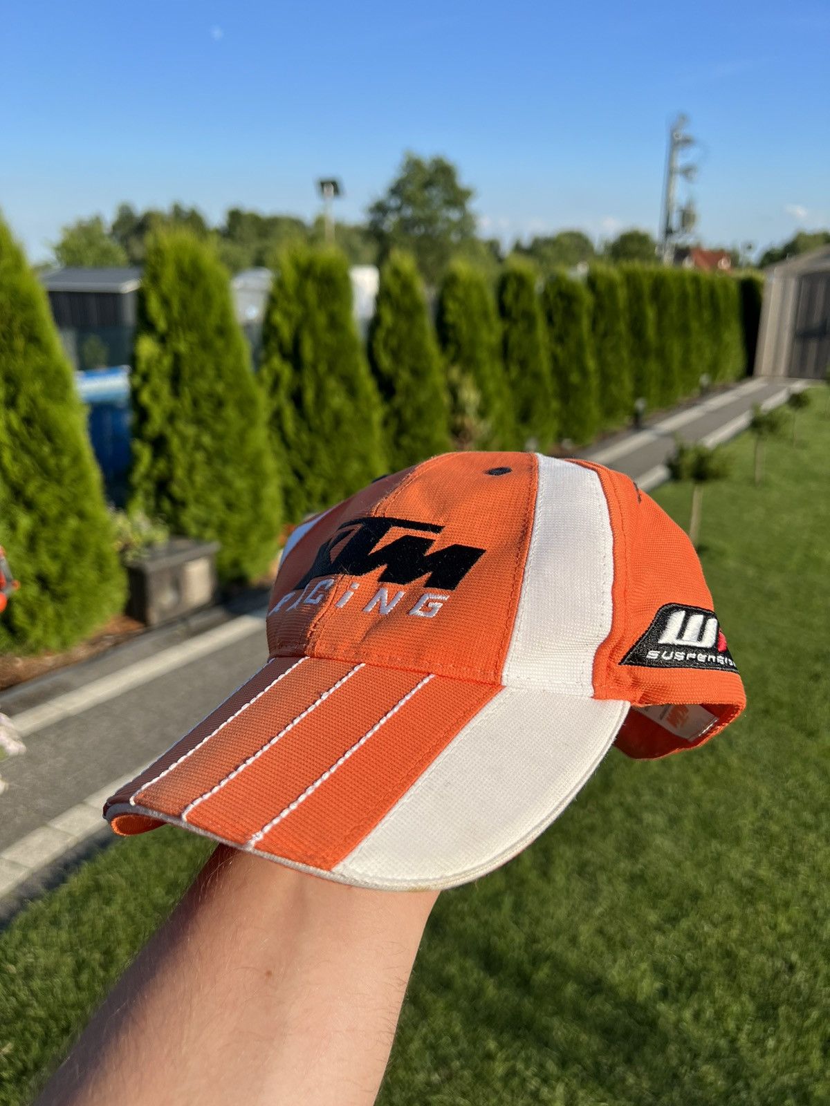 Vintage Vintage KTM racing moto biker f1 suspension hat Size ONE SIZE - 5 Thumbnail