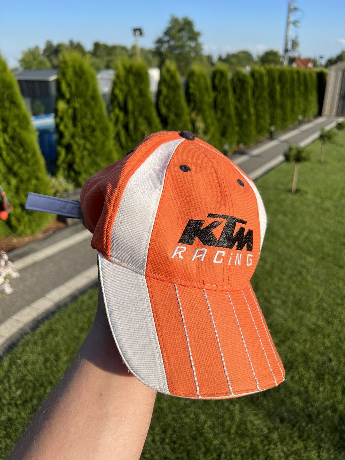 Vintage Vintage KTM racing moto biker f1 suspension hat Size ONE SIZE - 2 Thumbnail