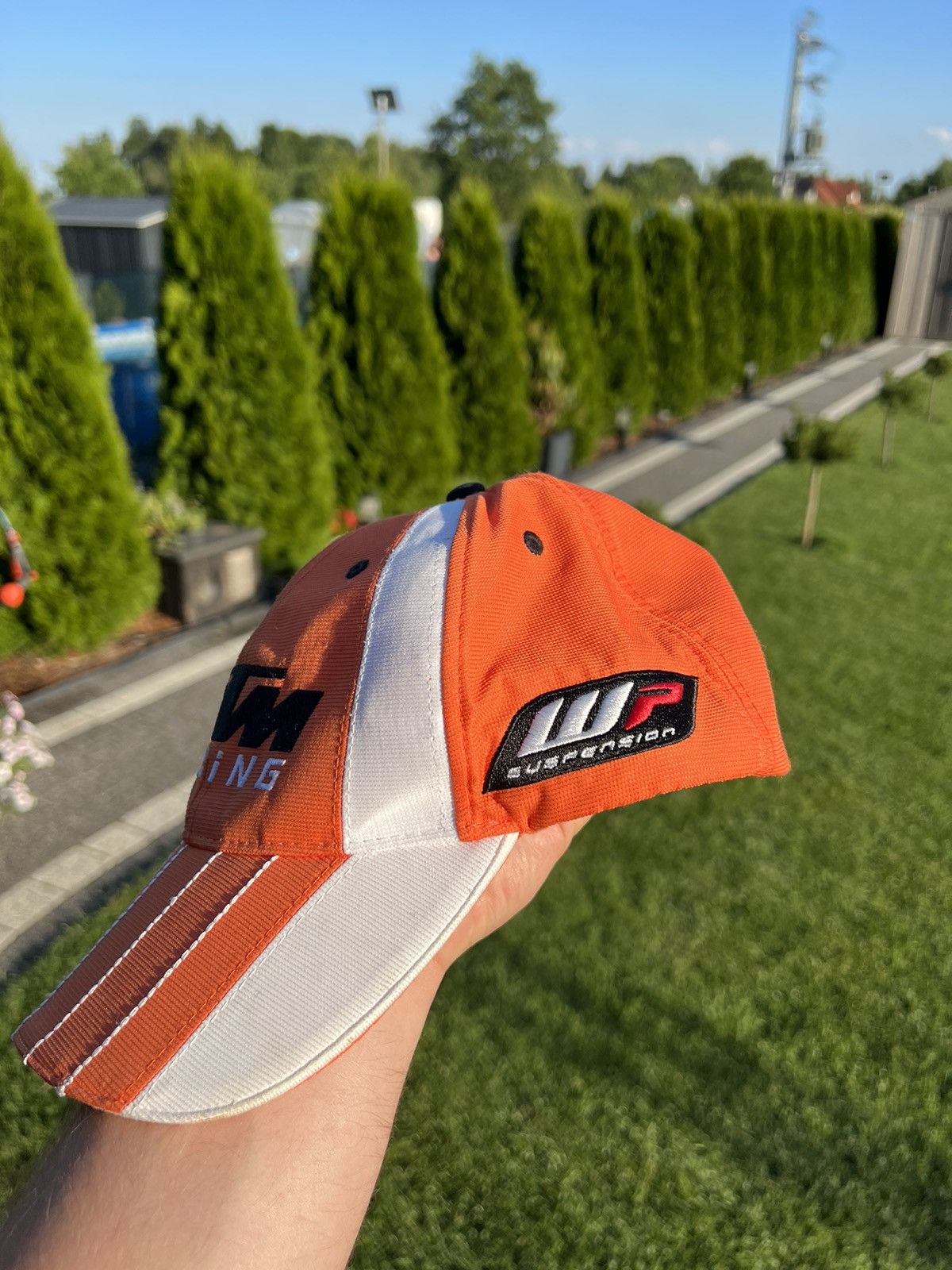 Vintage Vintage KTM racing moto biker f1 suspension hat Size ONE SIZE - 6 Thumbnail