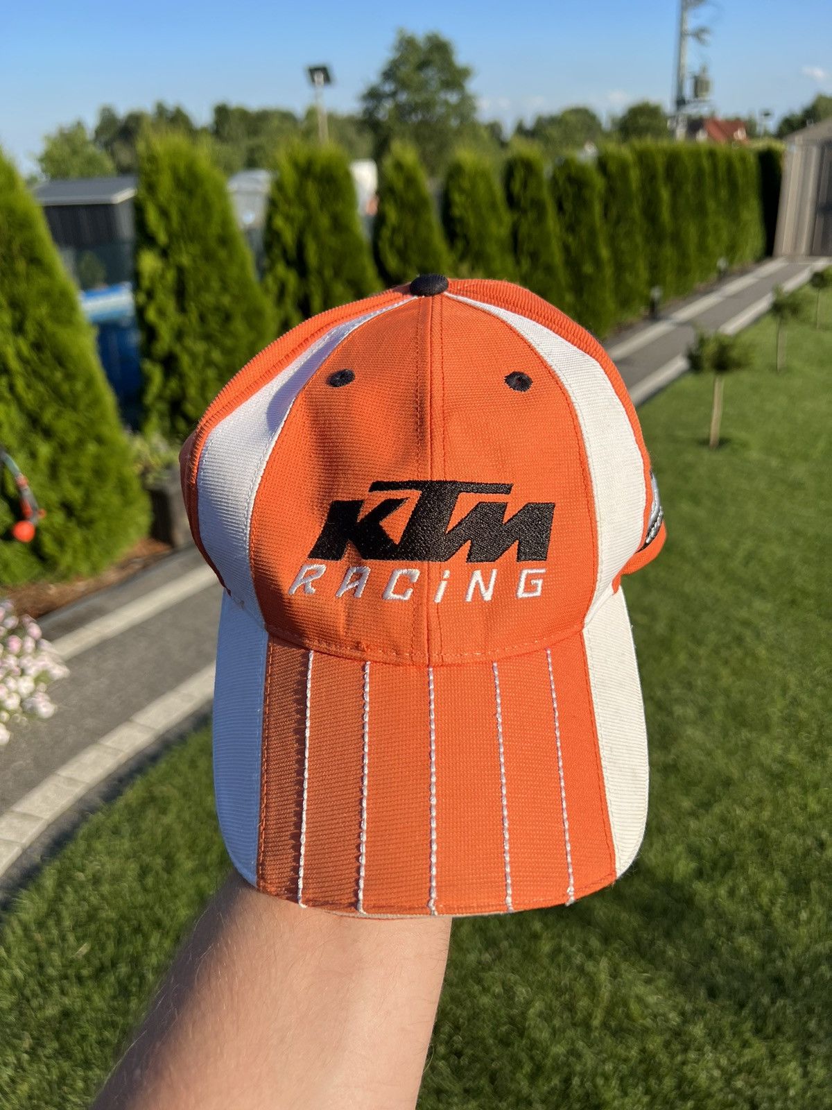 Vintage Vintage KTM racing moto biker f1 suspension hat Size ONE SIZE - 1 Thumbnail
