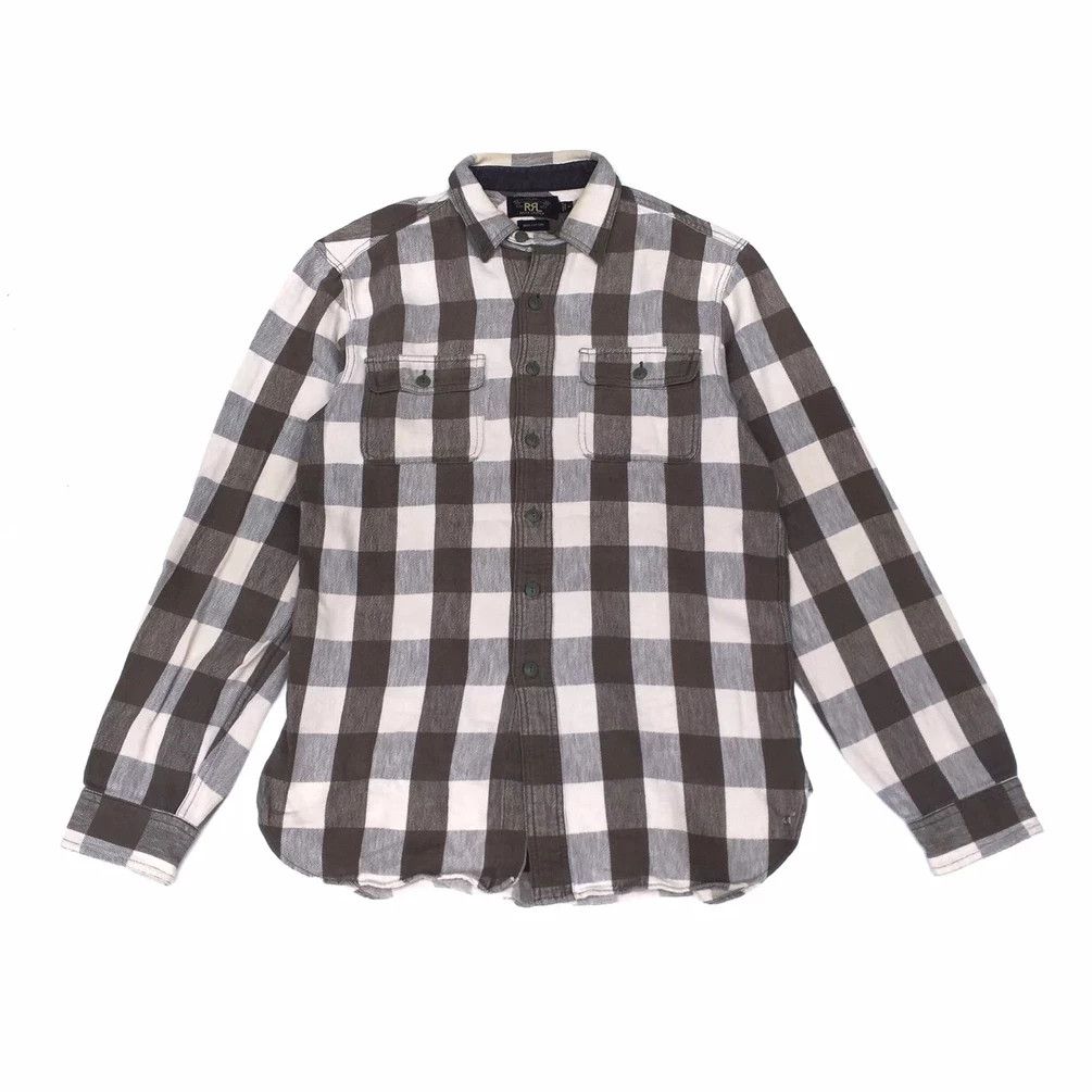 RRL Ralph Lauren Kurt Cobain lookalike Ralph Lauren RRL Flannel Shirt Size US M / EU 48-50 / 2 - 1 Thumbnail