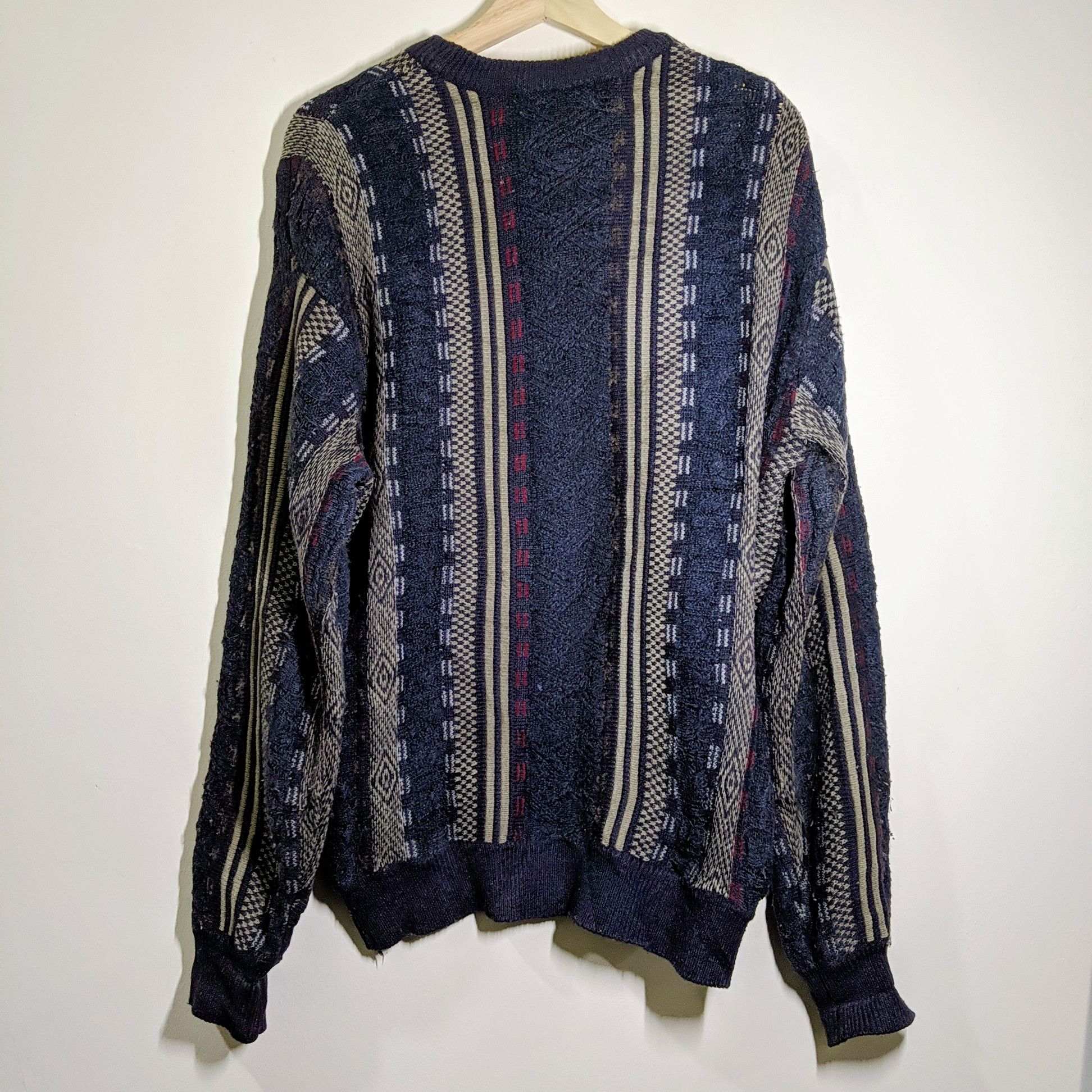 Japanese Brand Vintage Lindbergh Logo Stripe Knitwear Sweater Jumper Size US L / EU 52-54 / 3 - 8 Thumbnail