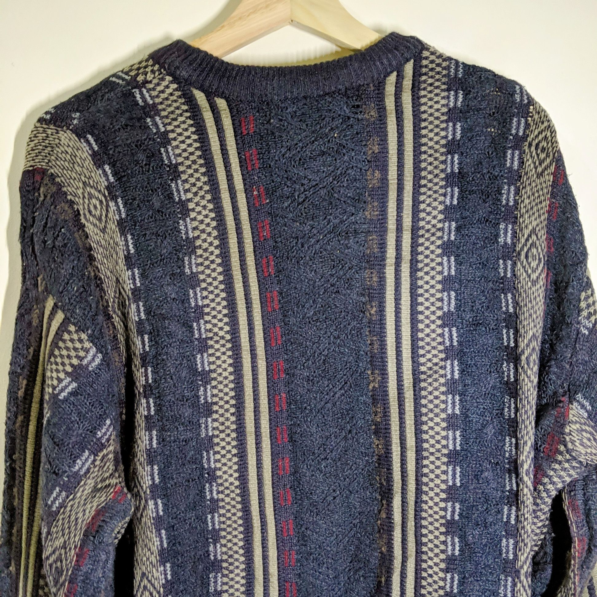 Japanese Brand Vintage Lindbergh Logo Stripe Knitwear Sweater Jumper Size US L / EU 52-54 / 3 - 9 Thumbnail