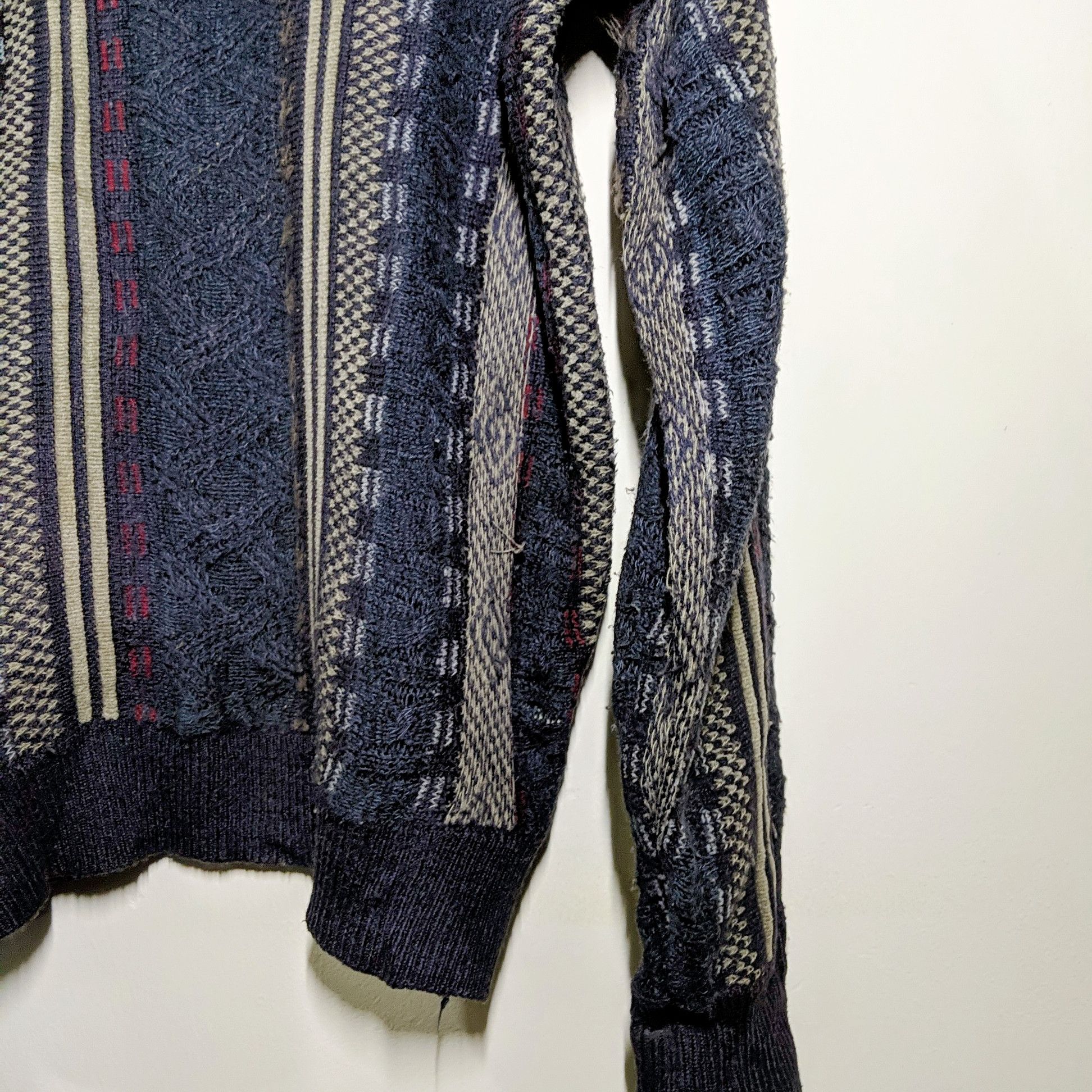 Japanese Brand Vintage Lindbergh Logo Stripe Knitwear Sweater Jumper Size US L / EU 52-54 / 3 - 4 Thumbnail