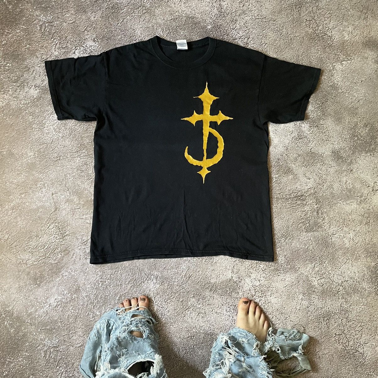 Vintage Vintage 90s Devil Driver Graphic Tee Thrashed Grunge Slim L Size US L / EU 52-54 / 3 - 8 Thumbnail