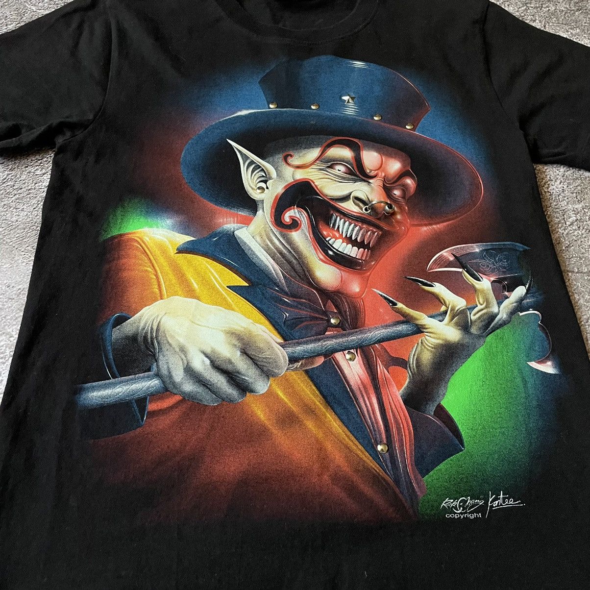 Band Tees Vintage Y2K 90s SCREAMER FACE ANGRY CLOWN Horror S Size US S / EU 44-46 / 1 - 5 Thumbnail