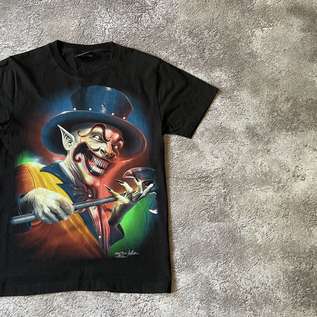 Band Tees Vintage Y2K 90s SCREAMER FACE ANGRY CLOWN Horror S Size US S / EU 44-46 / 1 - 2 Thumbnail