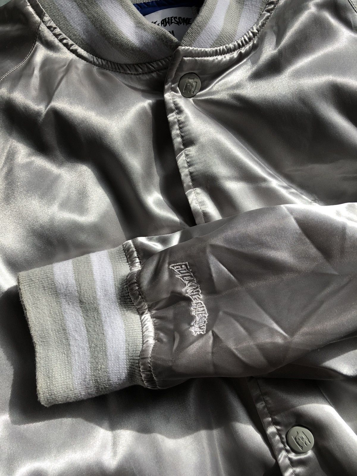 Fucking Awesome FA silver light stadium jacket medium size grey blue Size US M / EU 48-50 / 2 - 8 Thumbnail