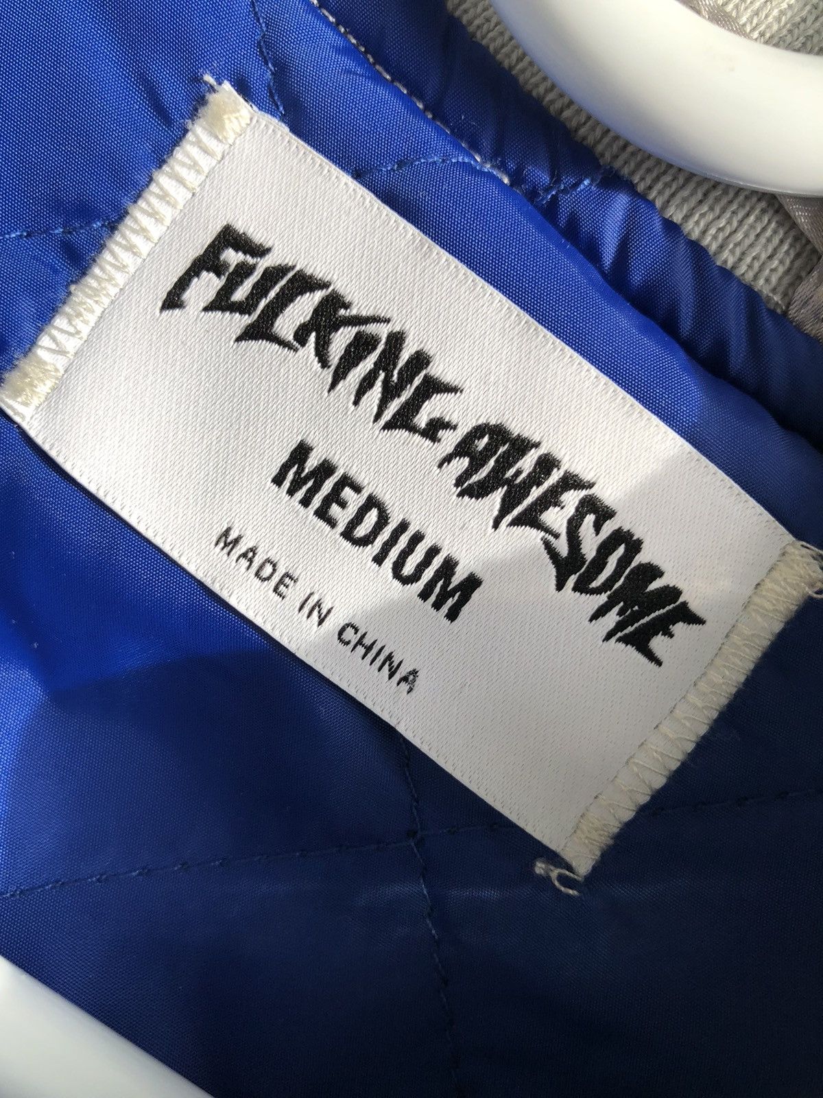 Fucking Awesome FA silver light stadium jacket medium size grey blue Size US M / EU 48-50 / 2 - 6 Thumbnail