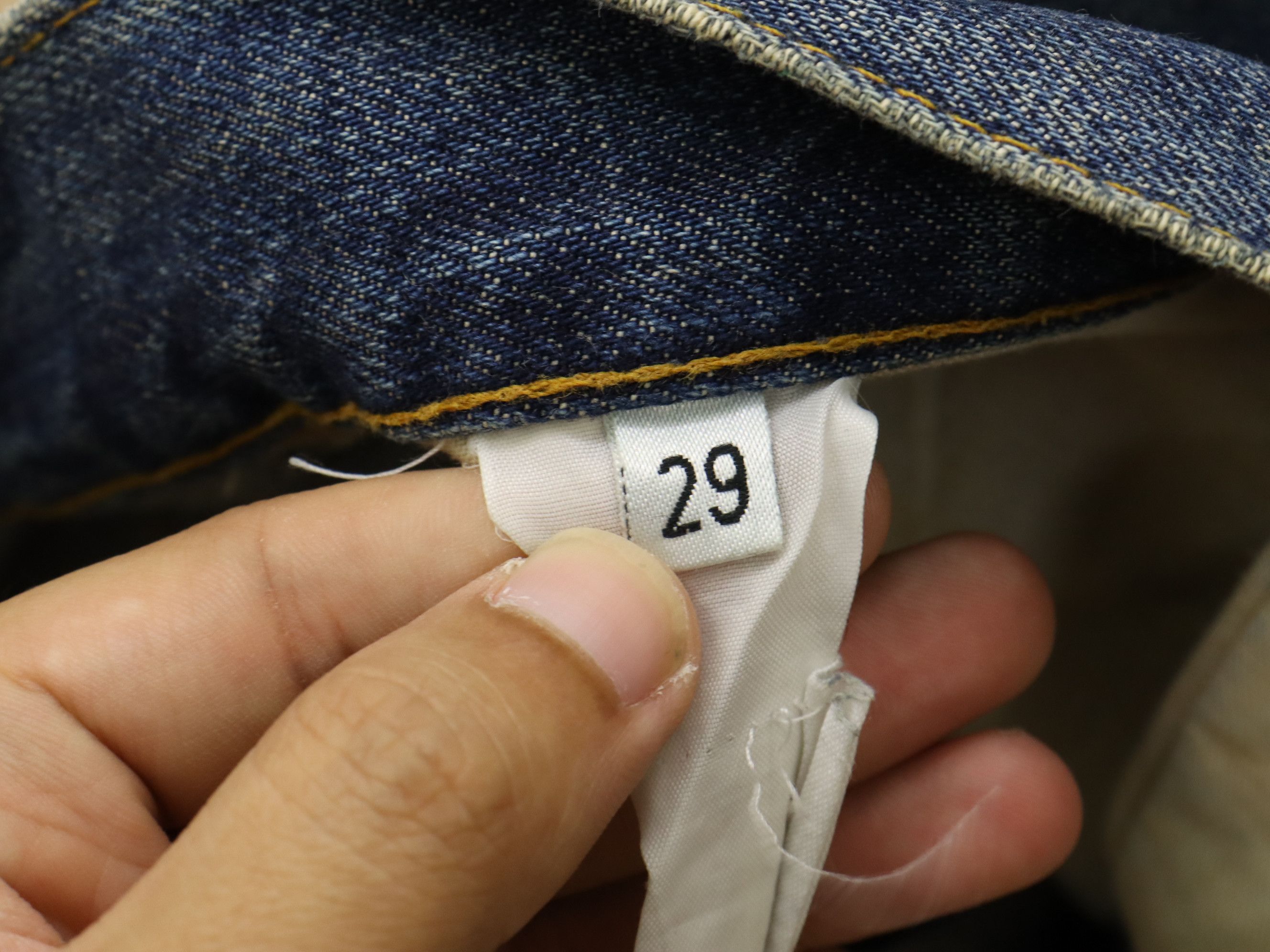 Helmut Lang Vtg. Rare Helmut Lang Denim Button Fly Jean Size US 30 / EU 46 - 15 Thumbnail