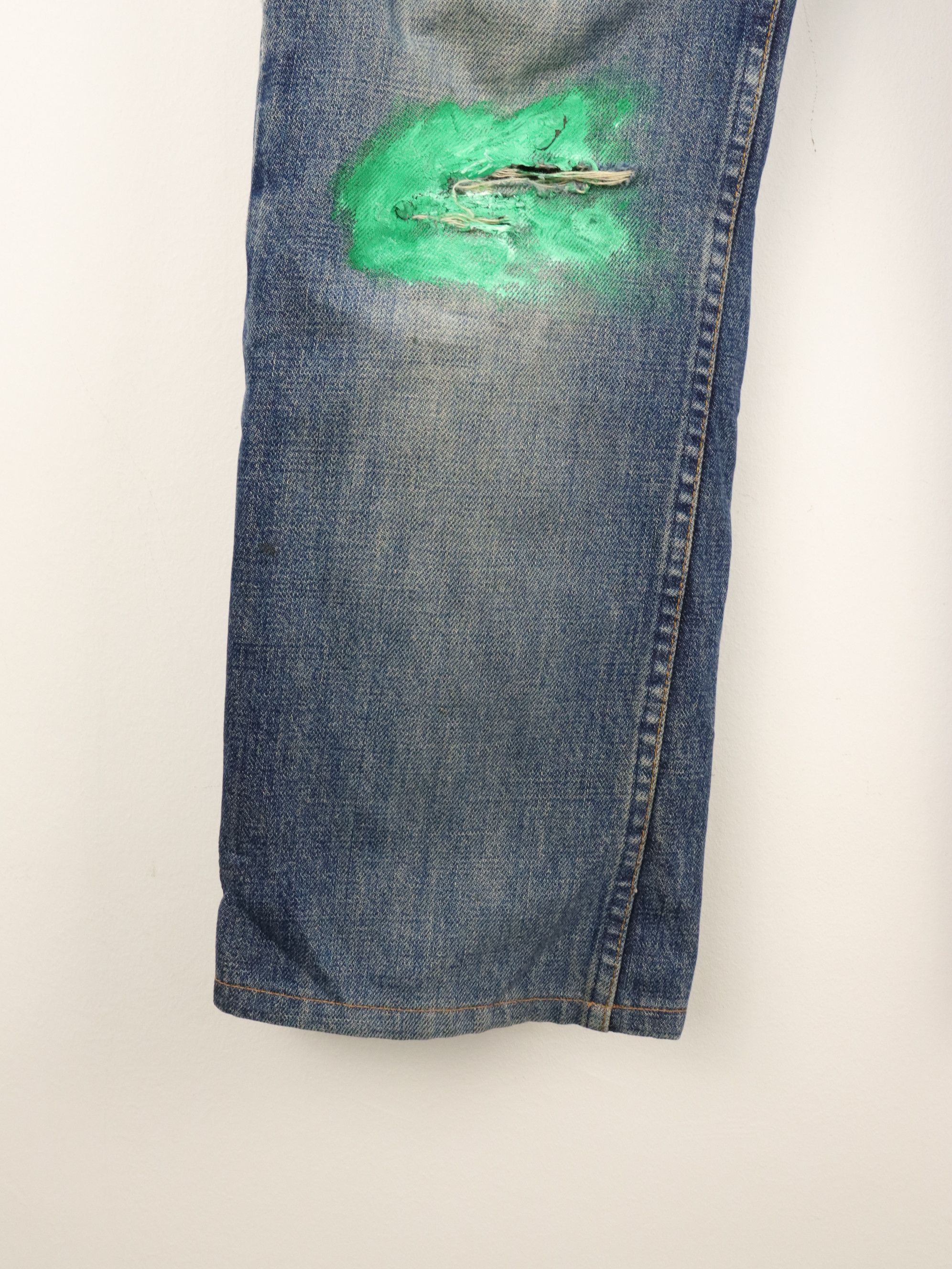 Helmut Lang Vtg. Rare Helmut Lang Denim Button Fly Jean Size US 30 / EU 46 - 12 Thumbnail
