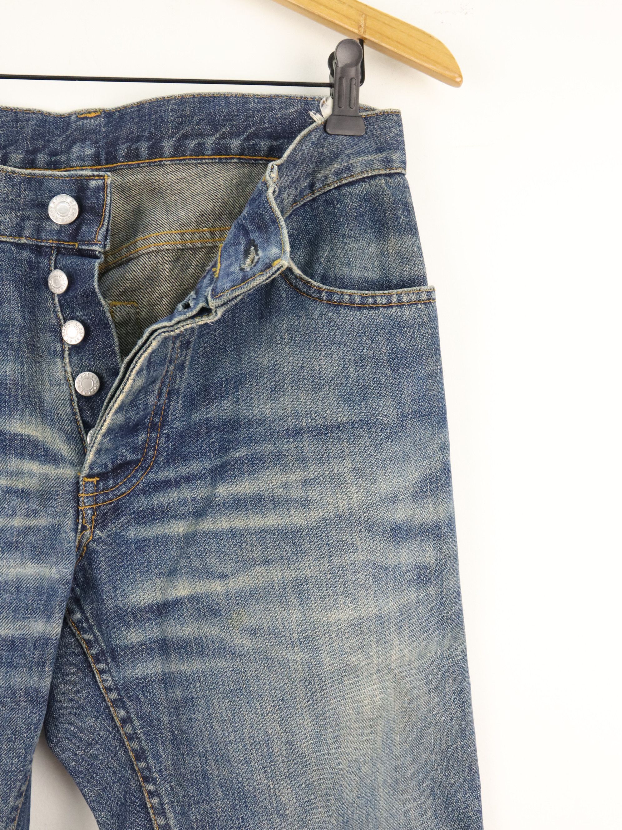 Helmut Lang Vtg. Rare Helmut Lang Denim Button Fly Jean Size US 30 / EU 46 - 5 Thumbnail