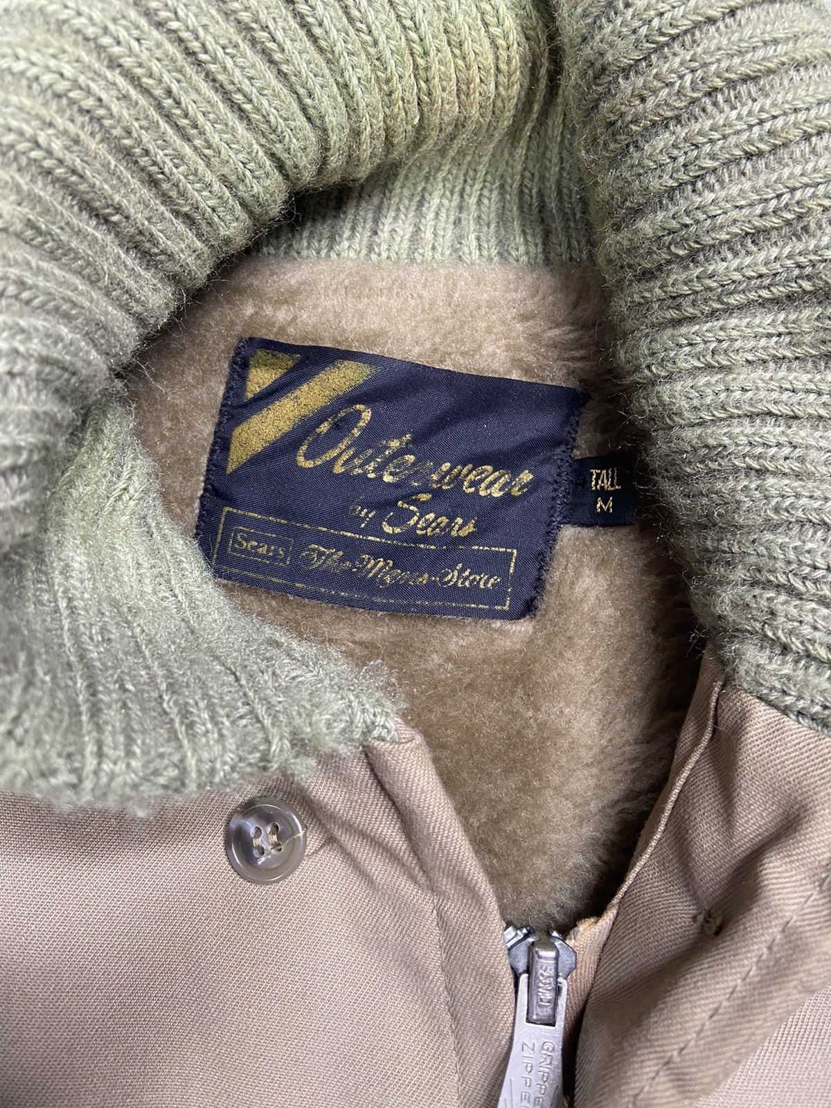 Sears Vintage Fur Lined Coat 70’s 80’s WW2 Size US M / EU 48-50 / 2 - 2 Thumbnail
