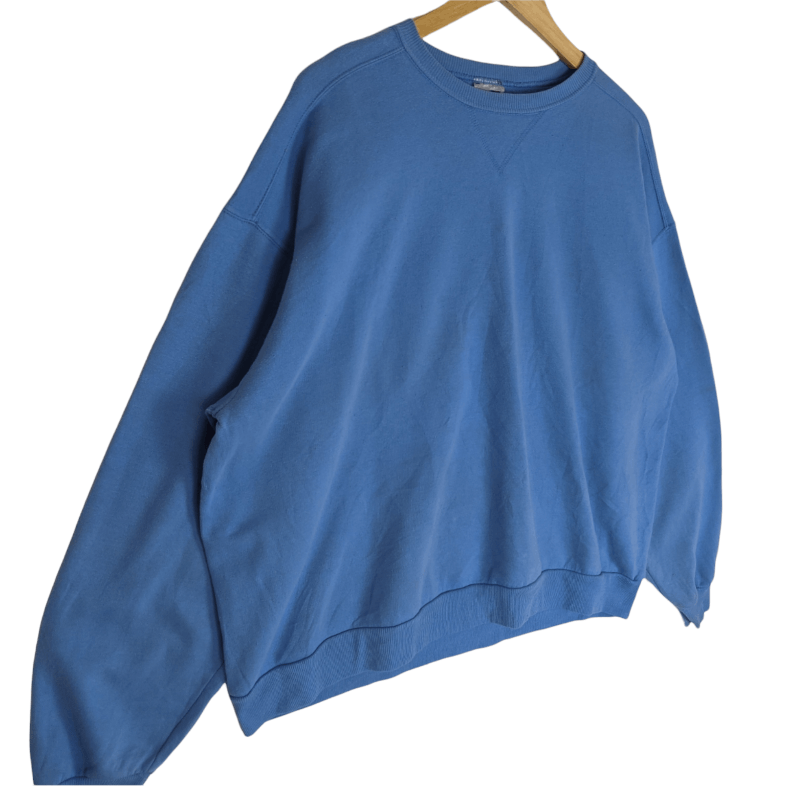 Jerzees Vintage JERZEES Blue Plain Jumper Sweatshirt Size US XL / EU 56 / 4 - 3 Thumbnail