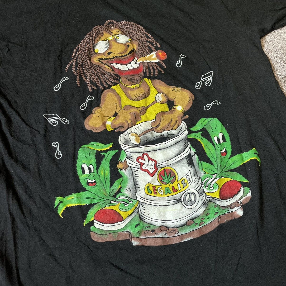 Vintage Vintage Y2K Tee Porno Love SMOKE WEED DRUGS M Size US M / EU 48-50 / 2 - 5 Thumbnail