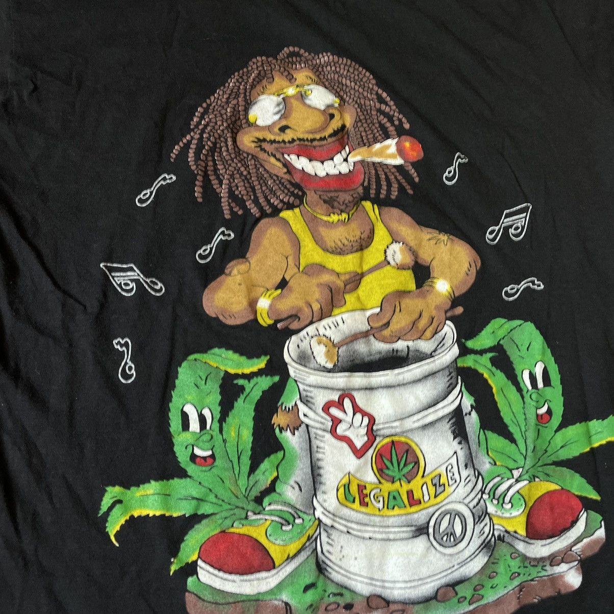Vintage Vintage Y2K Tee Porno Love SMOKE WEED DRUGS M Size US M / EU 48-50 / 2 - 6 Thumbnail