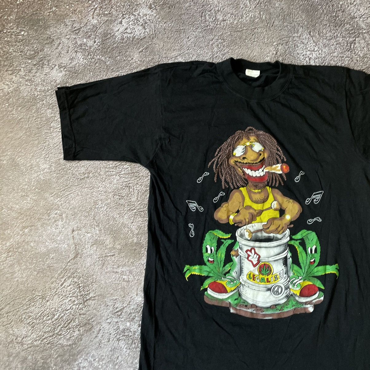 Vintage Vintage Y2K Tee Porno Love SMOKE WEED DRUGS M Size US M / EU 48-50 / 2 - 3 Thumbnail