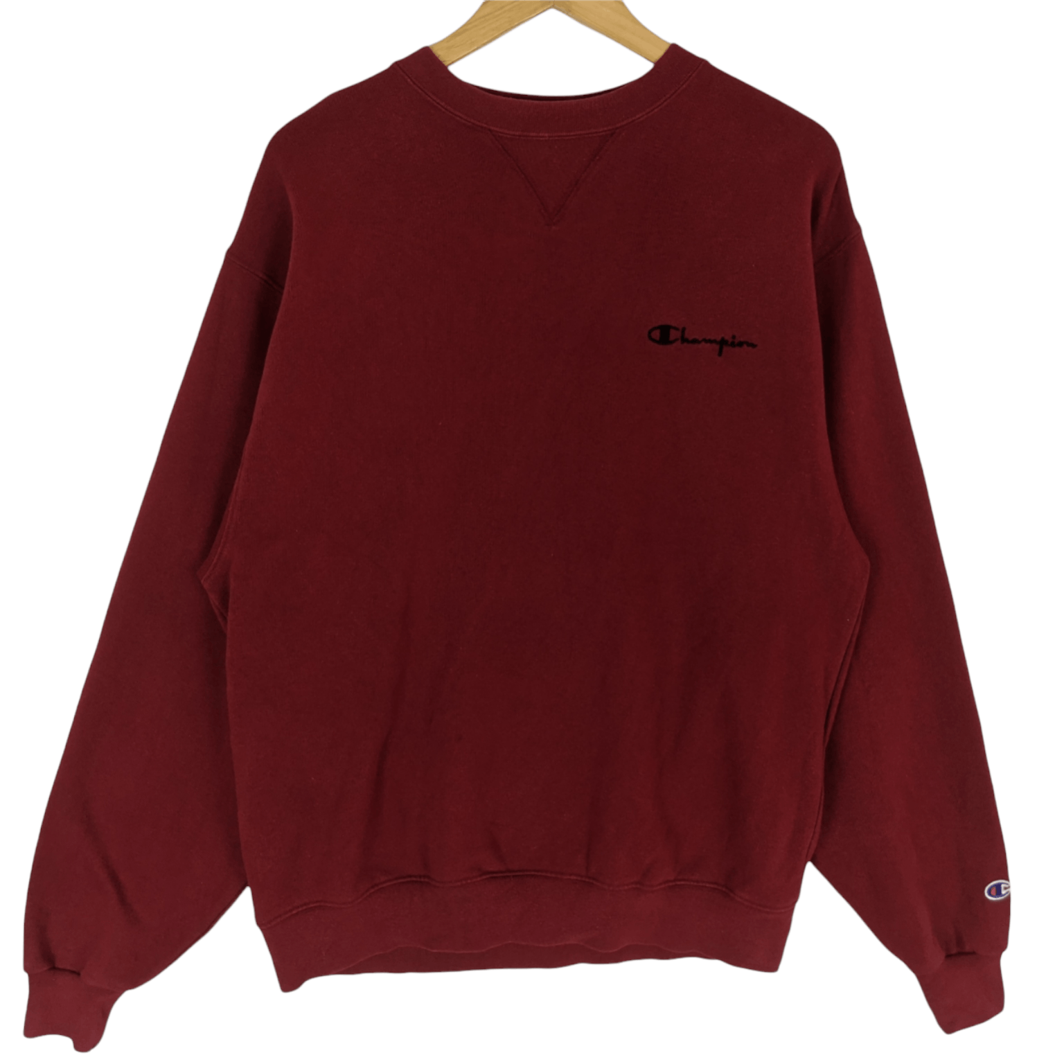Champion CHAMPION Red Plain Jumper Sweatshirt Size US M / EU 48-50 / 2 - 2 Thumbnail