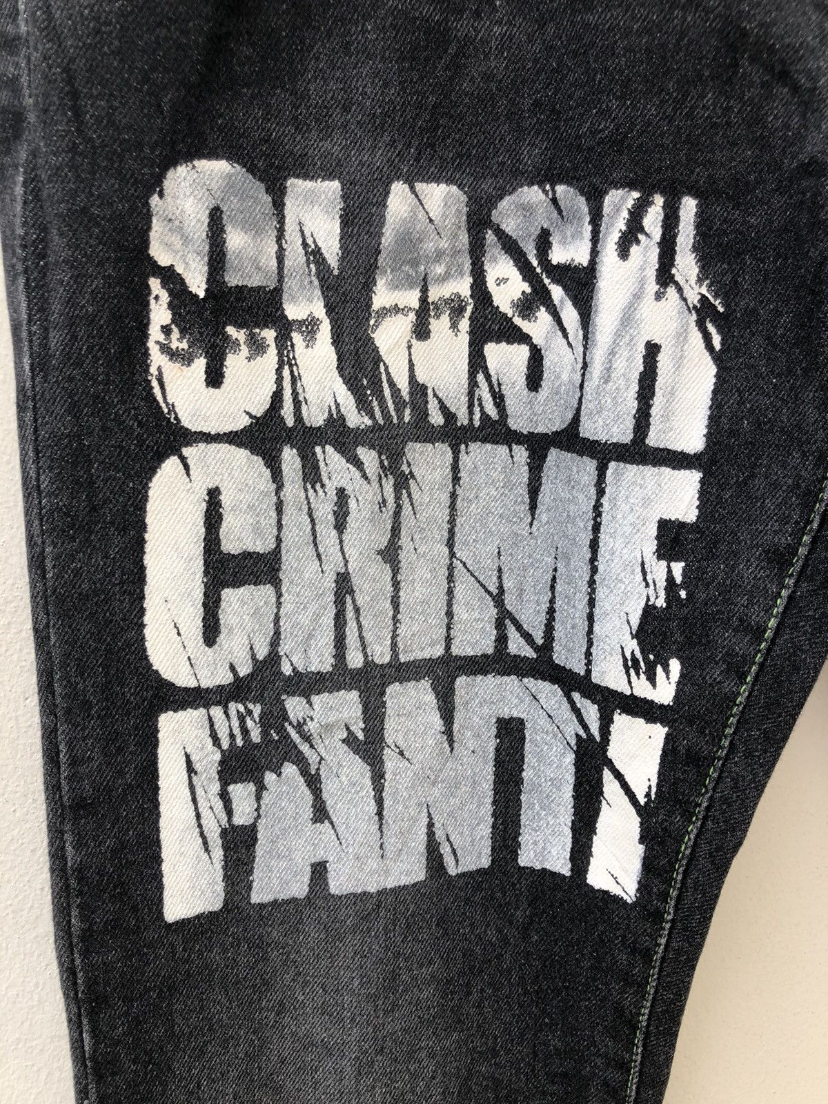 Japanese Brand Vintage 90s YOUTH Japan Clash Crime Fantasm Denim Jeans Size US 29 - 8 Thumbnail