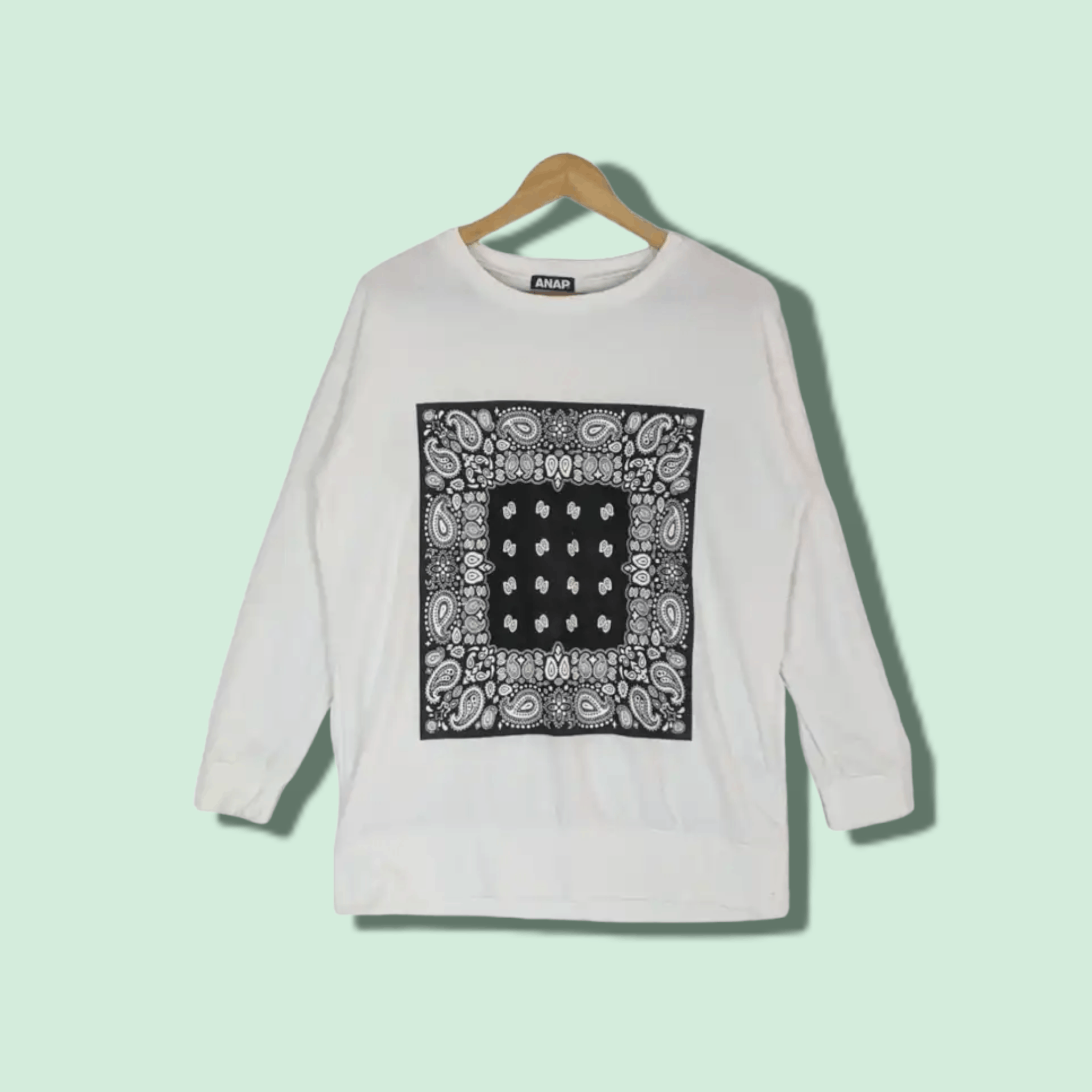 Japanese Brand ANAP Artistic Mural Abstract Geometric Jumper Sweatshirt Size ONE SIZE - 1 Thumbnail