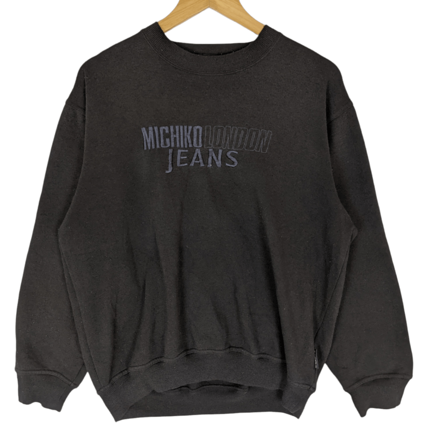 Michiko Koshino MICHIKO LONDON Jeans Big Spell Out Crewneck Sweatshirt Size US M / EU 48-50 / 2 - 2 Thumbnail