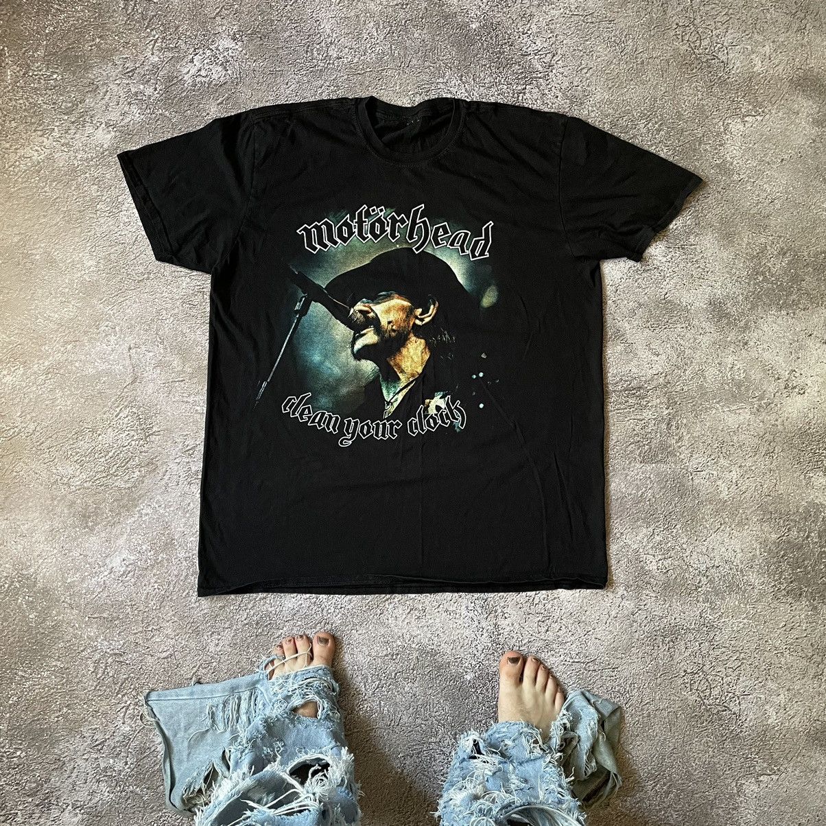 Vintage Vintage 90s Motorhead Sun Faded Graphic Band Tee Grunge XXL Size US XXL / EU 58 / 5 - 1 Thumbnail