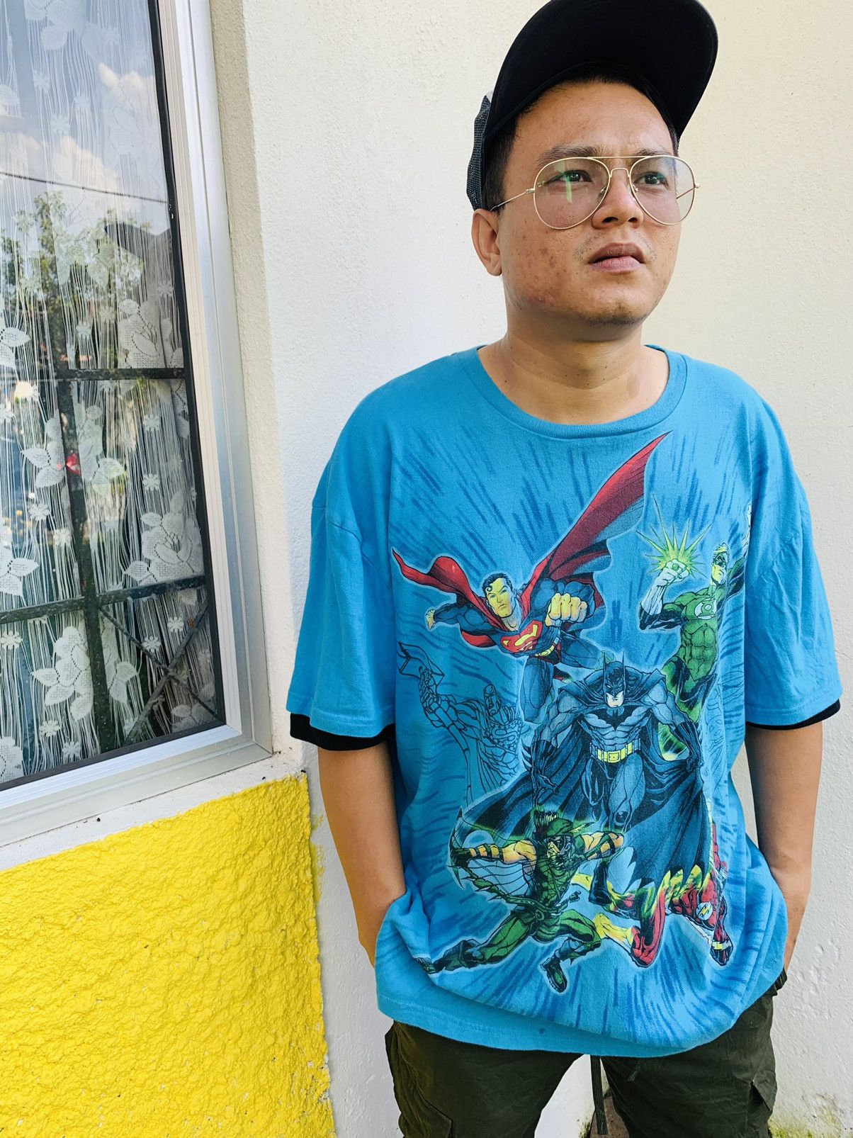 DC Comics Dc Comics characters vintage blue T-Shirt tee Size US XL / EU 56 / 4 - 10 Thumbnail