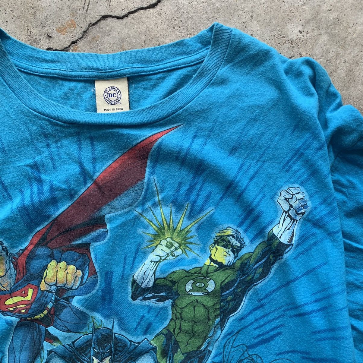 DC Comics Dc Comics characters vintage blue T-Shirt tee Size US XL / EU 56 / 4 - 4 Thumbnail
