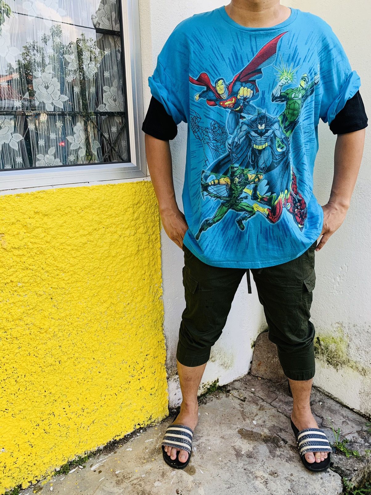 DC Comics Dc Comics characters vintage blue T-Shirt tee Size US XL / EU 56 / 4 - 11 Thumbnail