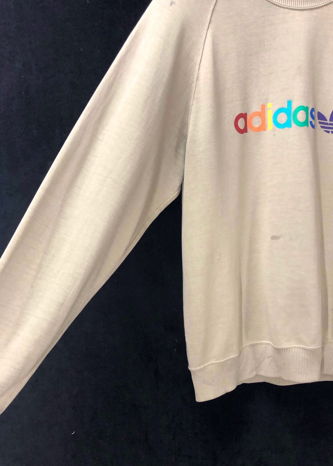 Adidas × Vintage Vintage ADIDAS Big Logo 3 Stripes Sweatshirt Size US M / EU 48-50 / 2 - 3 Thumbnail