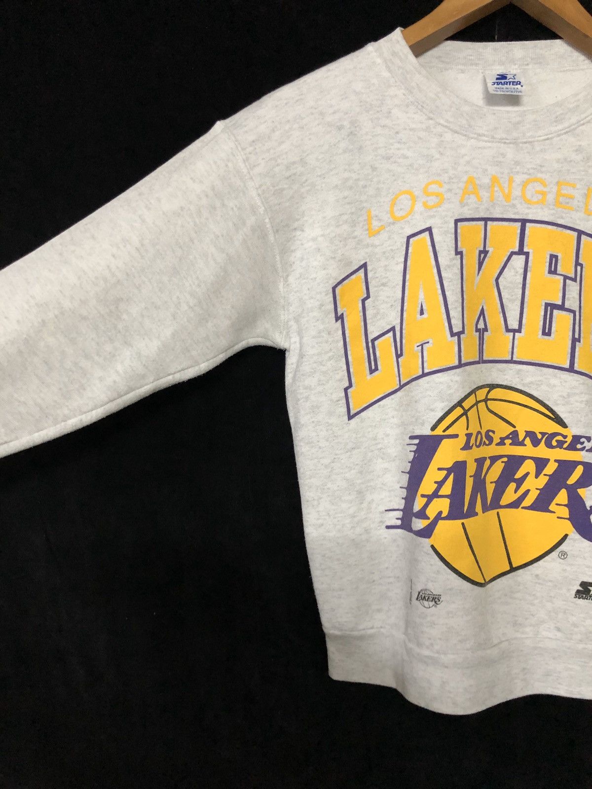 NBA × Vintage Vintage 90s Men Lakers All Over Print Sweatshirt Size US M / EU 48-50 / 2 - 4 Thumbnail
