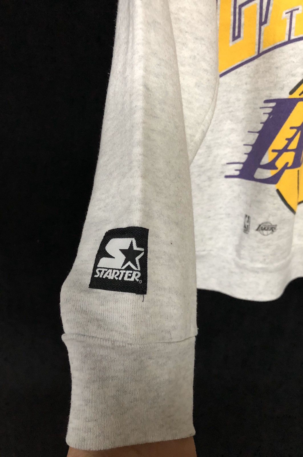 NBA × Vintage Vintage 90s Men Lakers All Over Print Sweatshirt Size US M / EU 48-50 / 2 - 5 Thumbnail