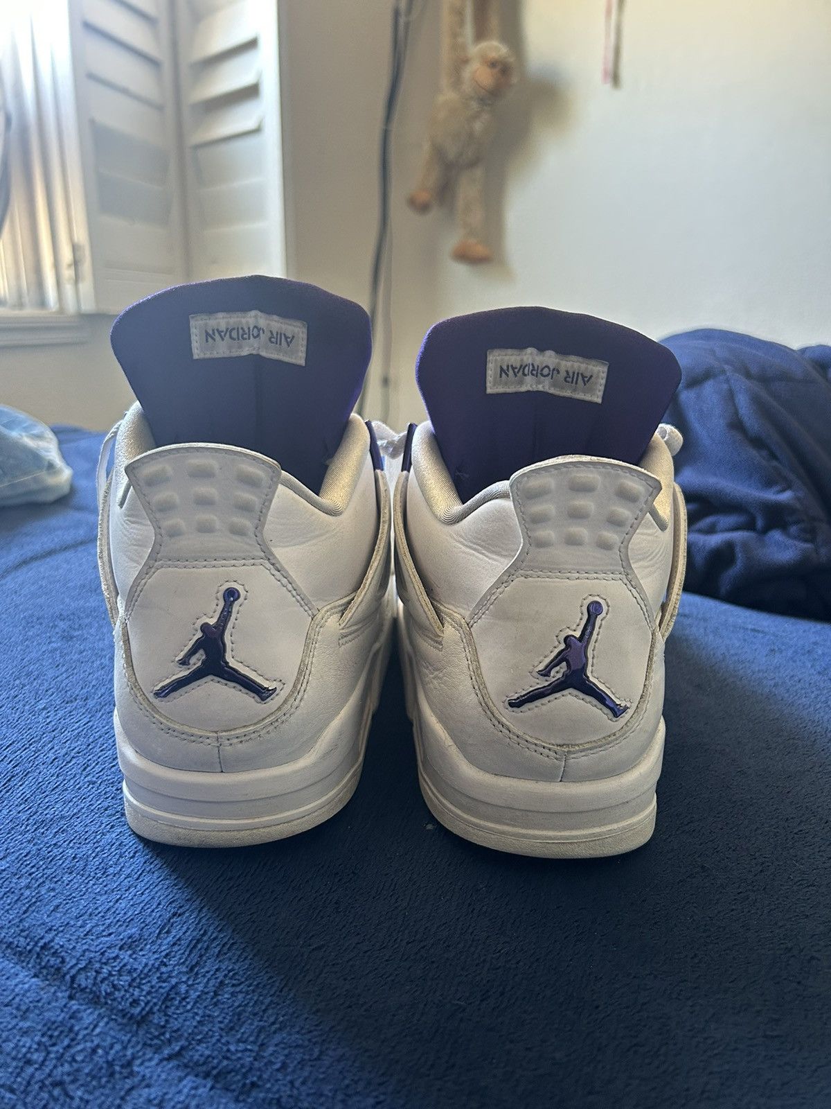 Jordan Brand Jordan 4 Metallic Purple WITH BOX 🍇OFFERS ACCEPTED🍇 Size US 8.5 / EU 41-42 - 6 Thumbnail