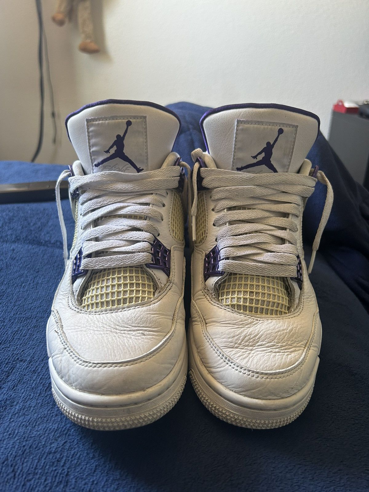 Jordan Brand Jordan 4 Metallic Purple WITH BOX 🍇OFFERS ACCEPTED🍇 Size US 8.5 / EU 41-42 - 7 Thumbnail