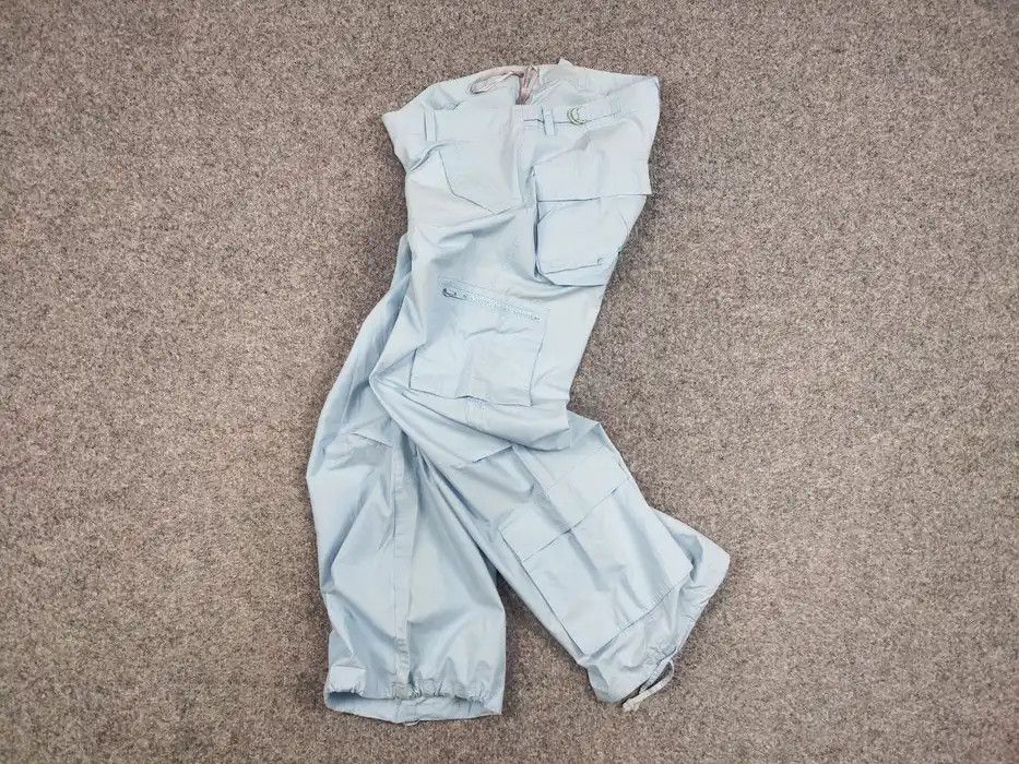 Vintage Vintage 90's Bondage Japan Parachute Blue Cargo Pants Size 34" / US 12 / IT 48 - 7 Thumbnail