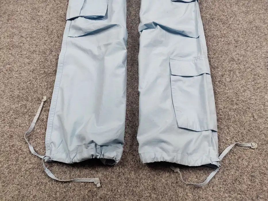 Vintage Vintage 90's Bondage Japan Parachute Blue Cargo Pants Size 34" / US 12 / IT 48 - 4 Thumbnail