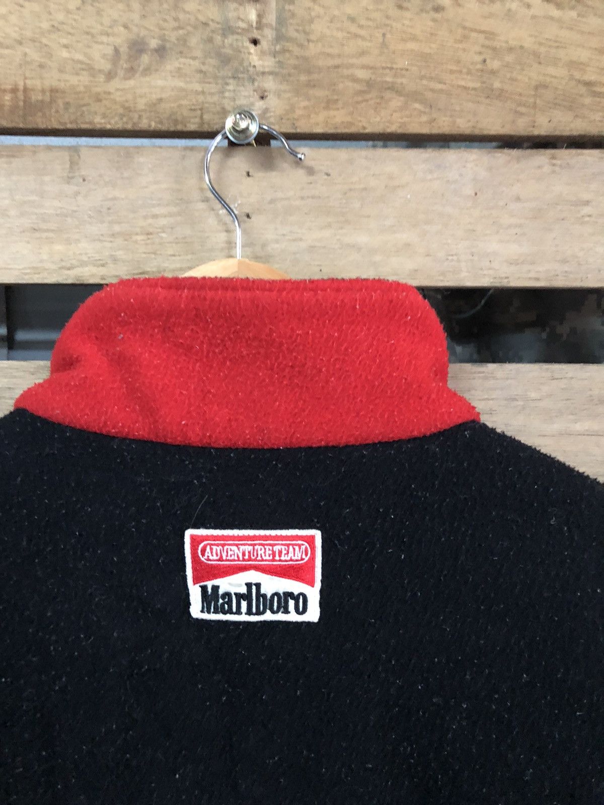 Marlboro Vintage Marlboro Patch Logo Fleece Half Zipper Jacket Size US M / EU 48-50 / 2 - 6 Thumbnail