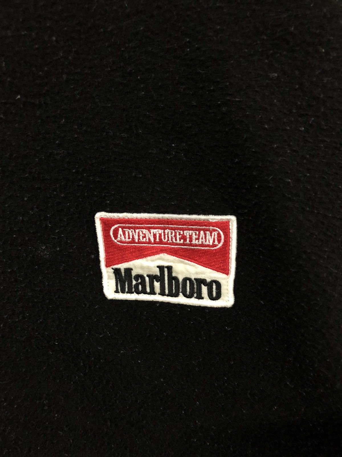 Marlboro Vintage Marlboro Patch Logo Fleece Half Zipper Jacket Size US M / EU 48-50 / 2 - 9 Thumbnail