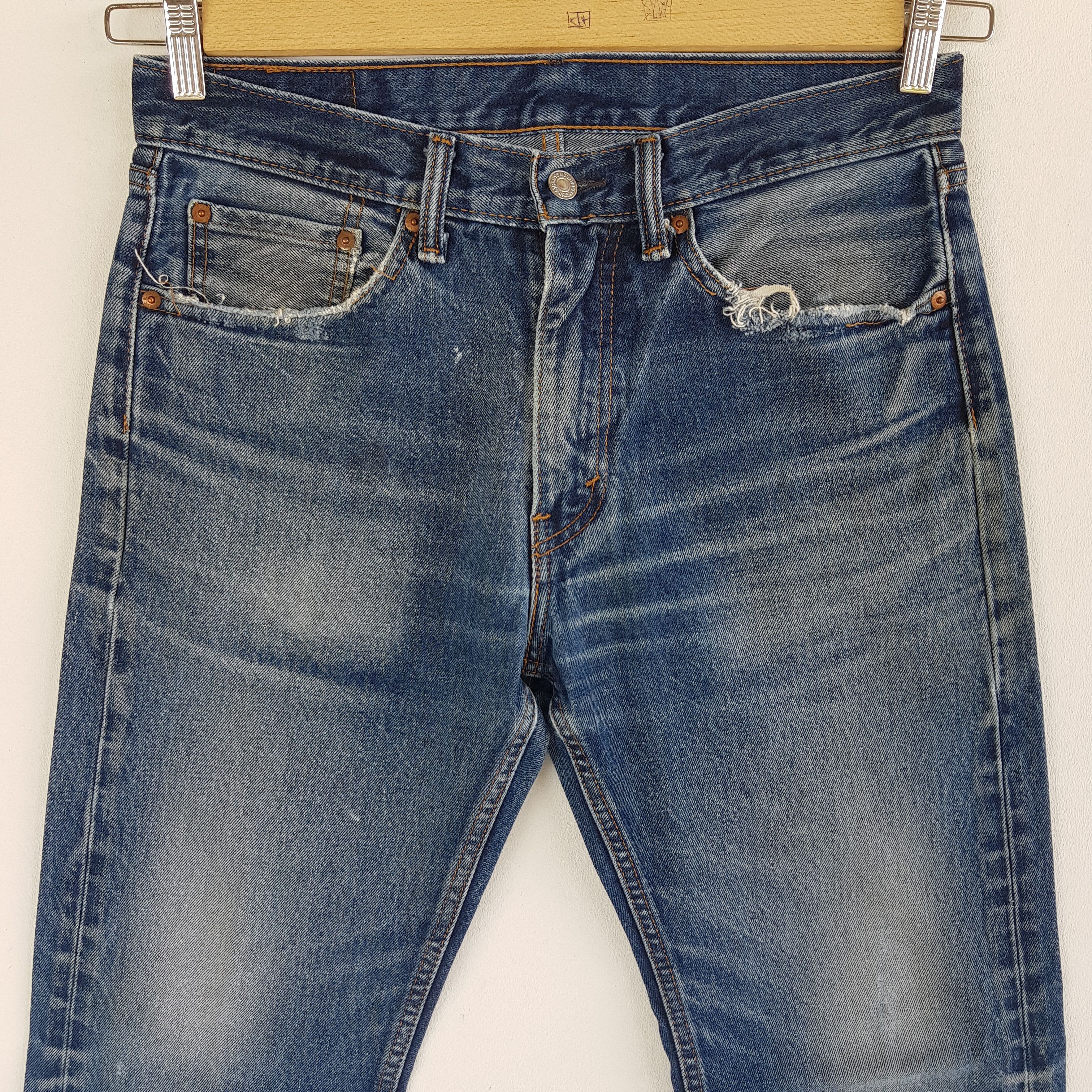 Levi's Vintage Y2K Levis Released Hem Jeans Levis 505 Faded Denim Size US 30 / EU 46 - 5 Thumbnail