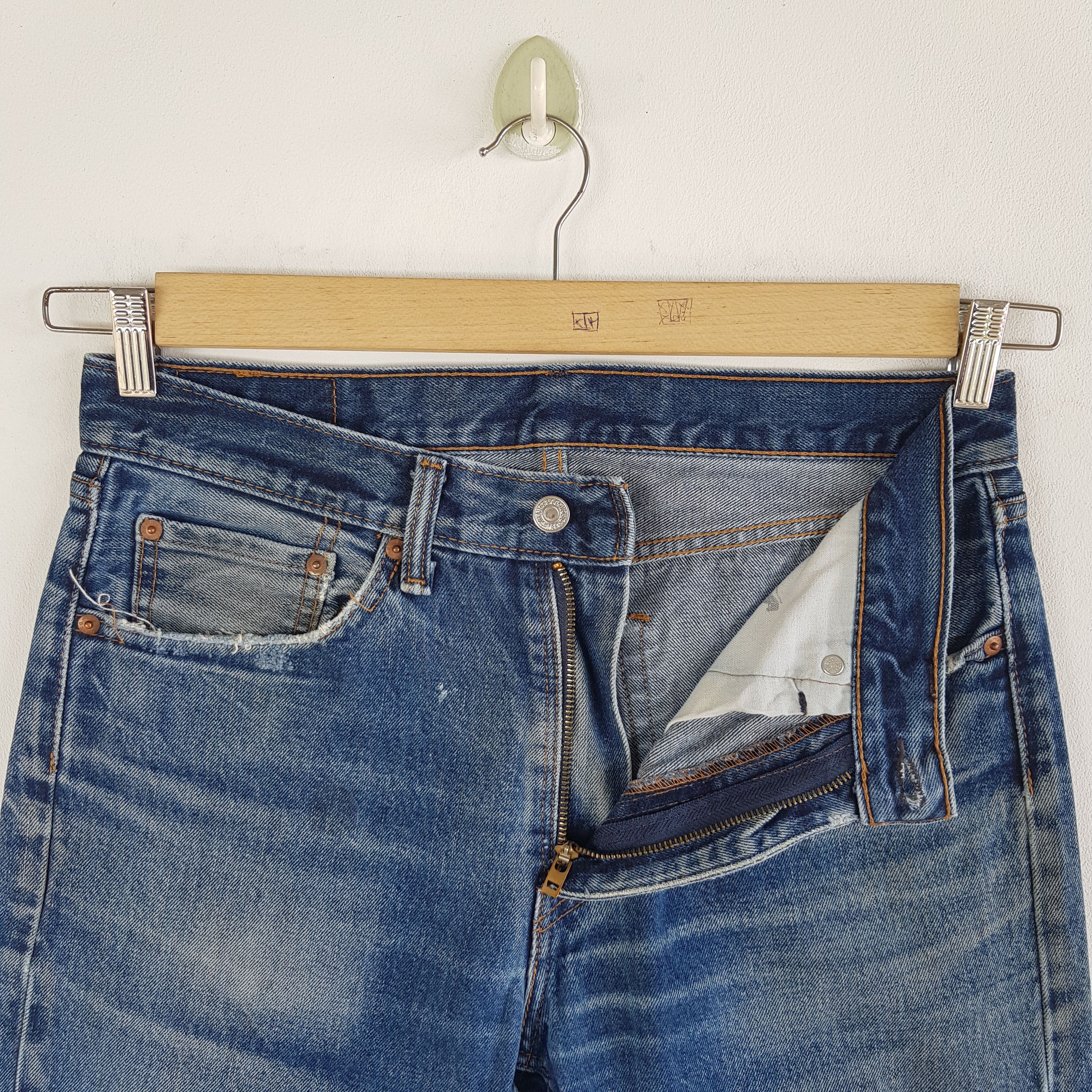 Levi's Vintage Y2K Levis Released Hem Jeans Levis 505 Faded Denim Size US 30 / EU 46 - 8 Thumbnail