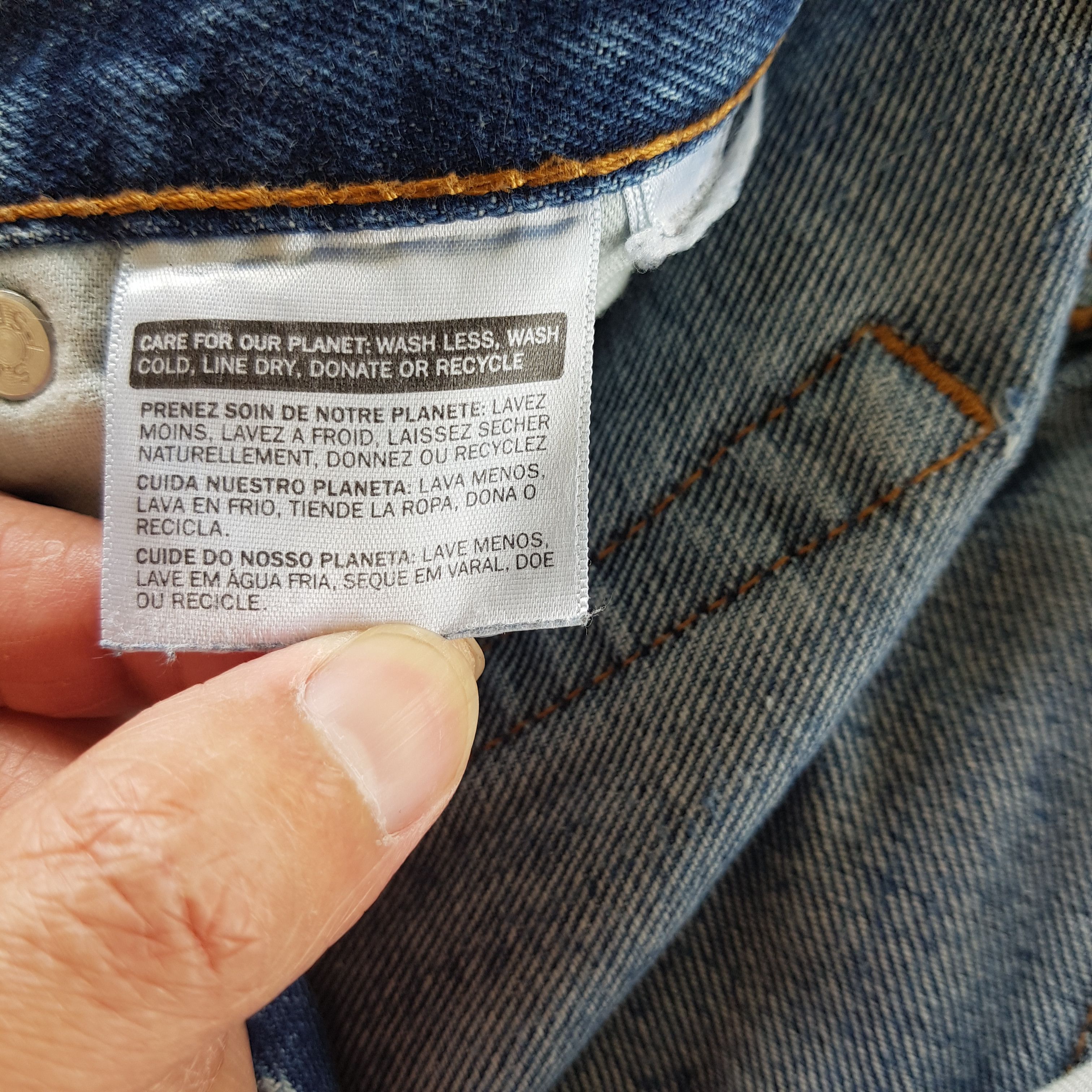 Levi's Vintage Y2K Levis Released Hem Jeans Levis 505 Faded Denim Size US 30 / EU 46 - 11 Thumbnail