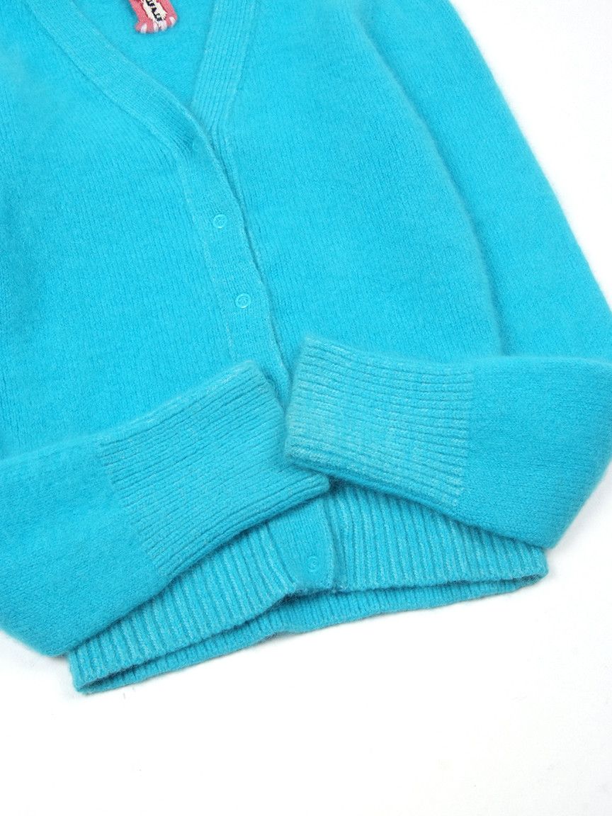 Marni W's Twin-Set Angora Chunky Fluffy Tiny Cardigan Jumper Size XS / US 0-2 / IT 36-38 - 4 Thumbnail