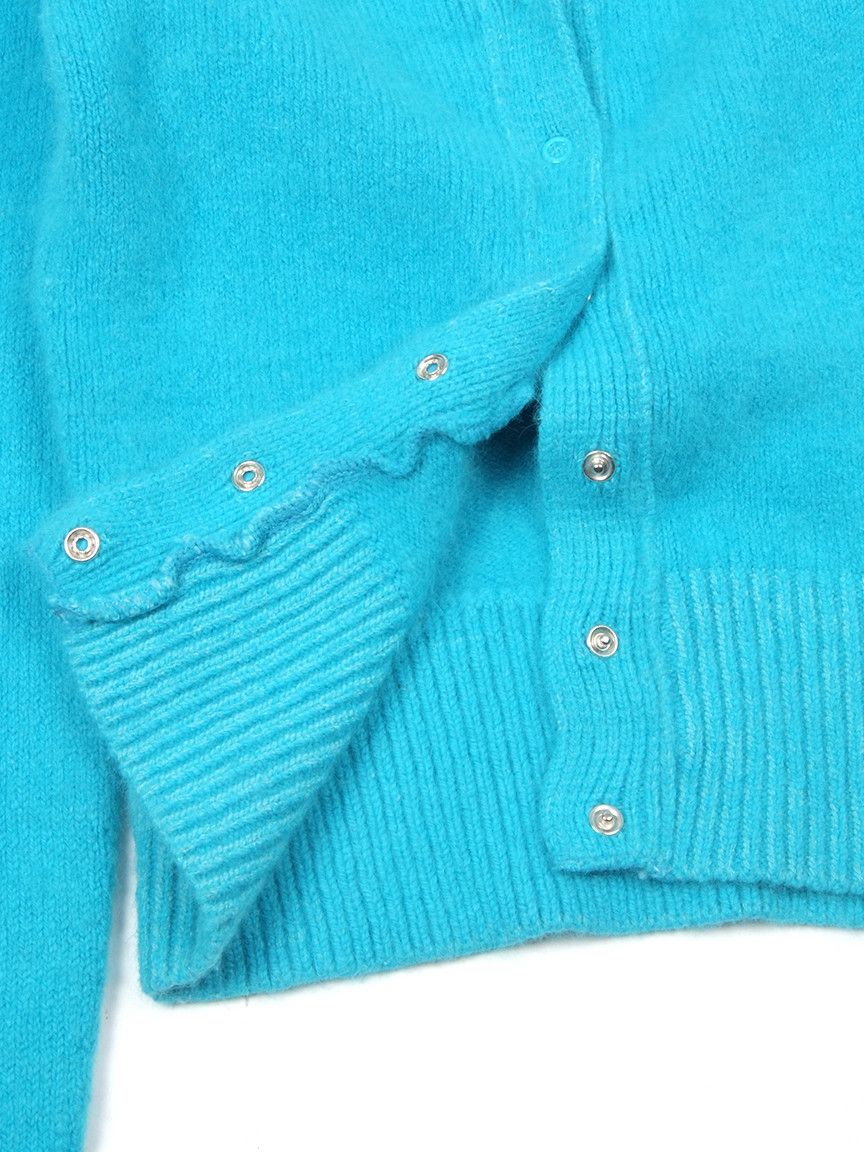 Marni W's Twin-Set Angora Chunky Fluffy Tiny Cardigan Jumper Size XS / US 0-2 / IT 36-38 - 6 Thumbnail