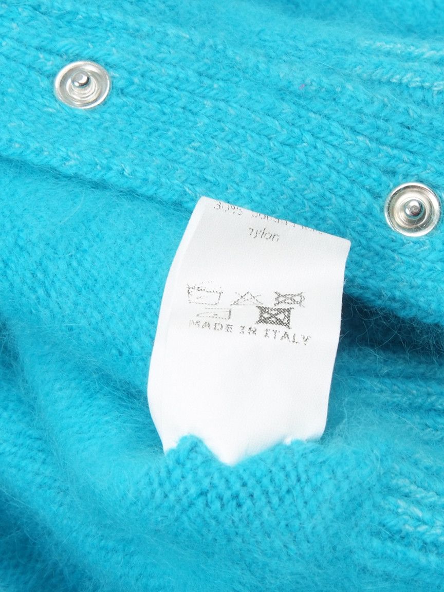 Marni W's Twin-Set Angora Chunky Fluffy Tiny Cardigan Jumper Size XS / US 0-2 / IT 36-38 - 8 Thumbnail