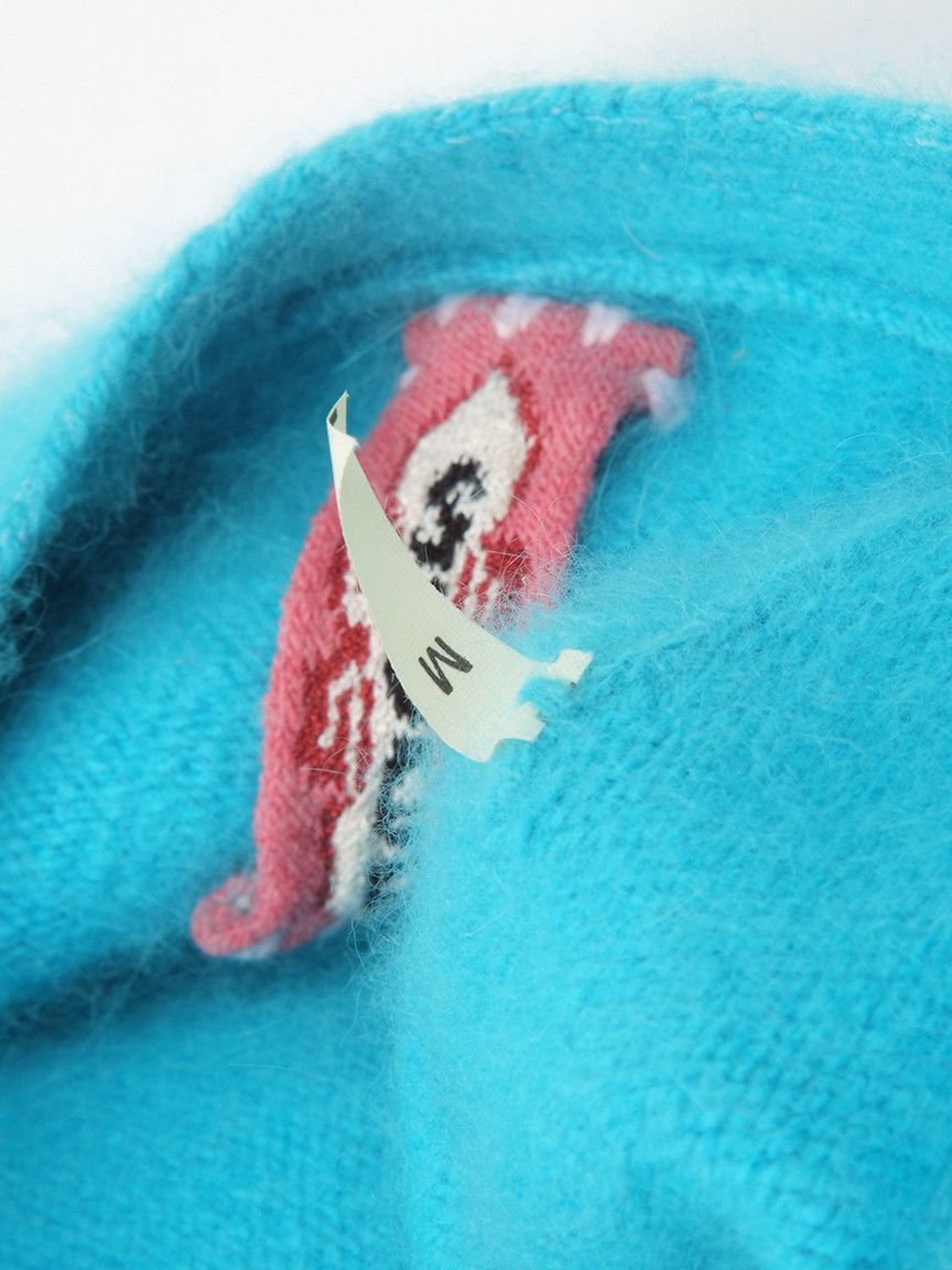 Marni W's Twin-Set Angora Chunky Fluffy Tiny Cardigan Jumper Size XS / US 0-2 / IT 36-38 - 9 Thumbnail
