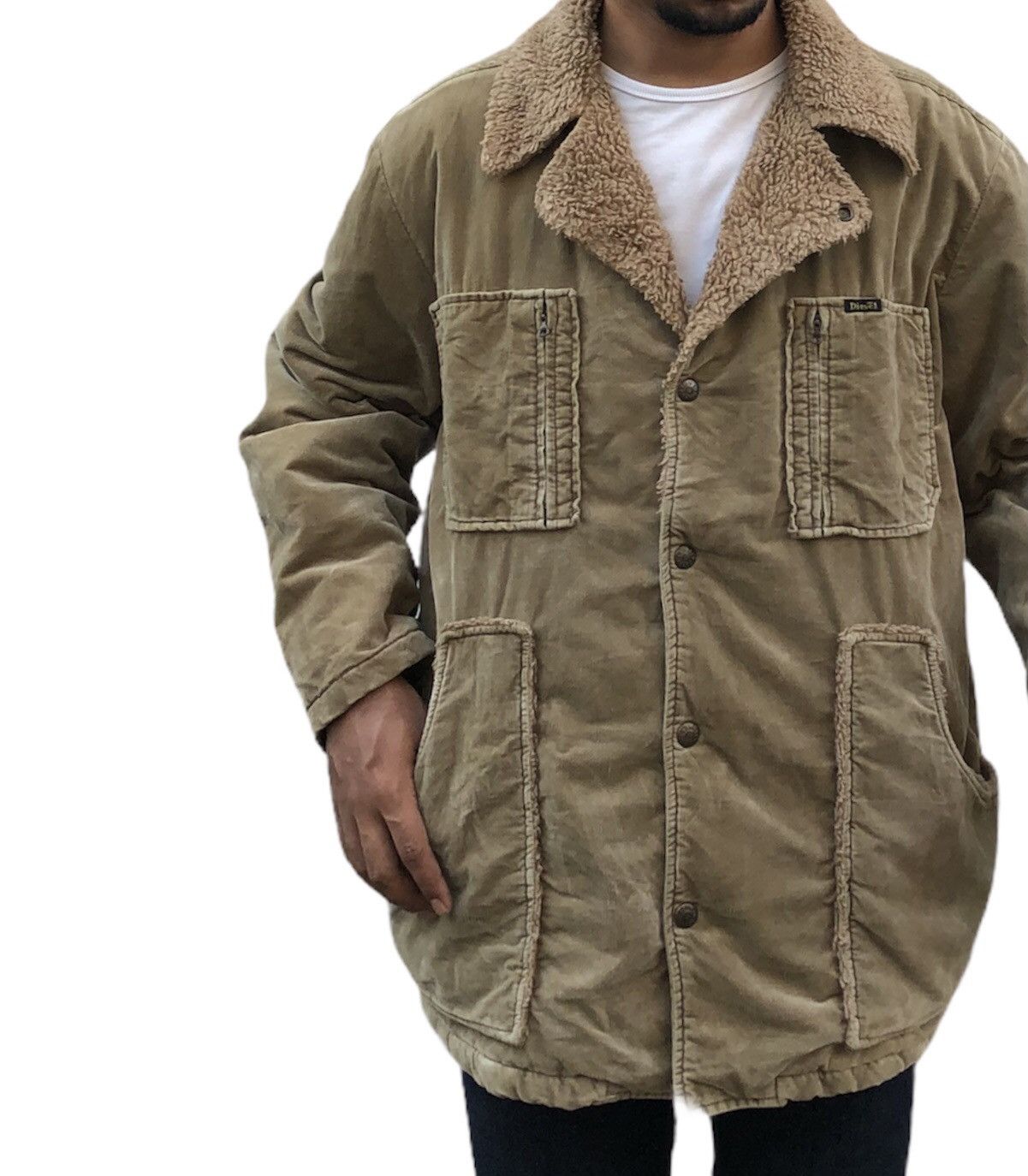 Diesel Diesel Conduroy Sherpa Lined Jacket Made In Italy Size US M / EU 48-50 / 2 - 4 Thumbnail