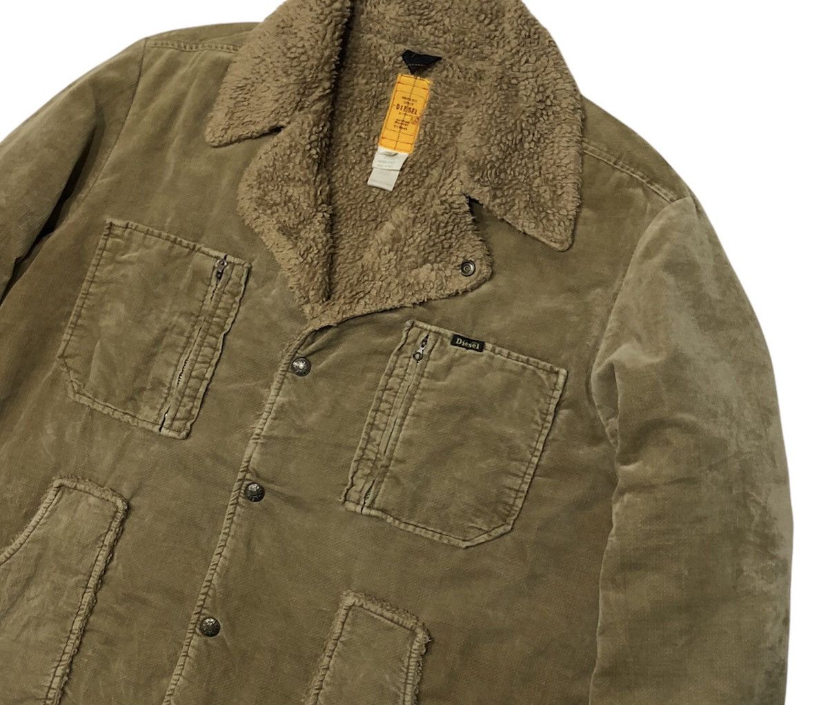 Diesel Diesel Conduroy Sherpa Lined Jacket Made In Italy Size US M / EU 48-50 / 2 - 5 Thumbnail