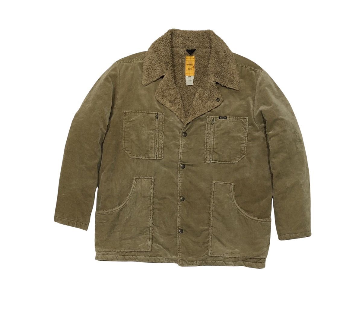 Diesel Diesel Conduroy Sherpa Lined Jacket Made In Italy Size US M / EU 48-50 / 2 - 2 Thumbnail