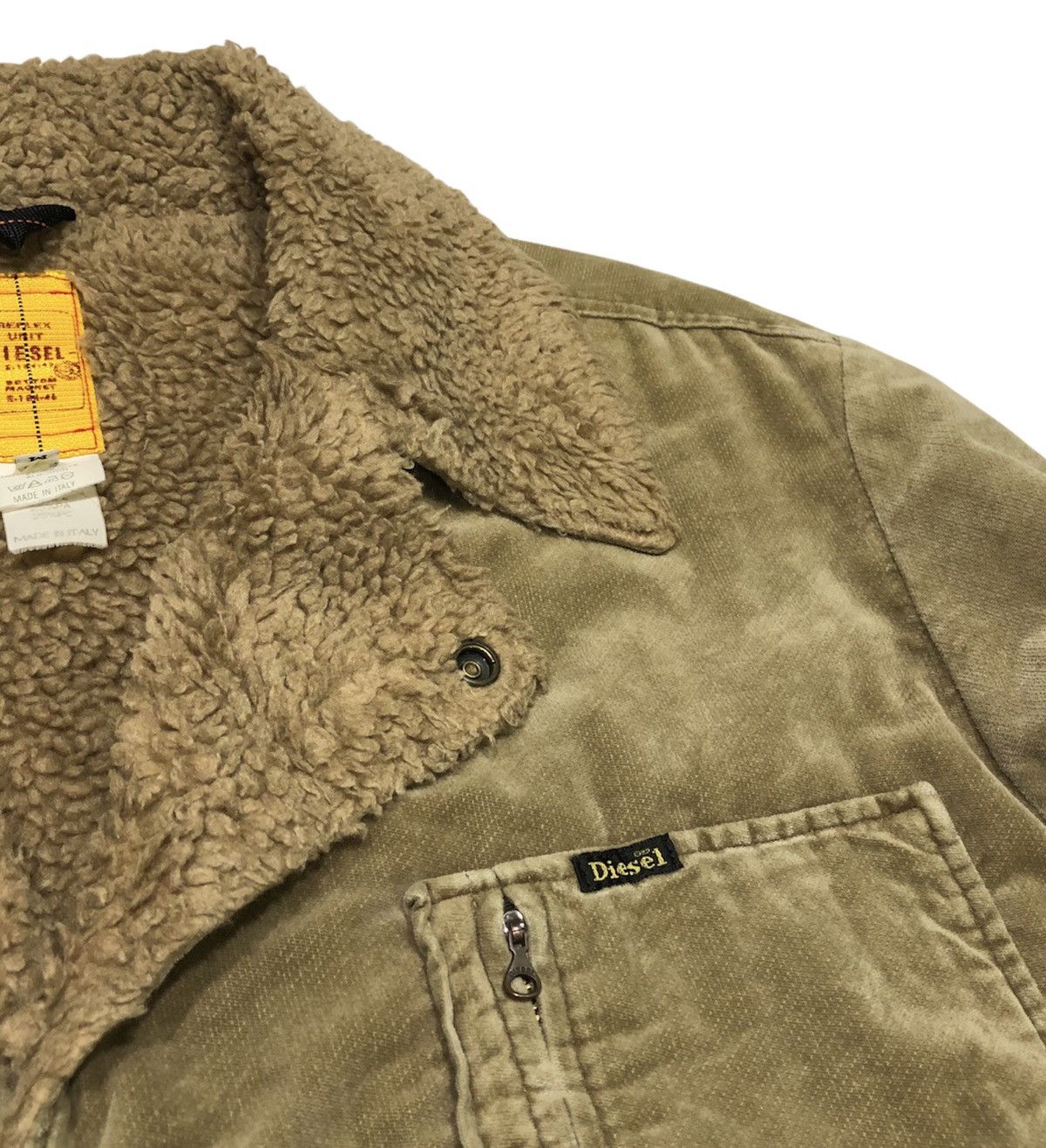 Diesel Diesel Conduroy Sherpa Lined Jacket Made In Italy Size US M / EU 48-50 / 2 - 7 Thumbnail